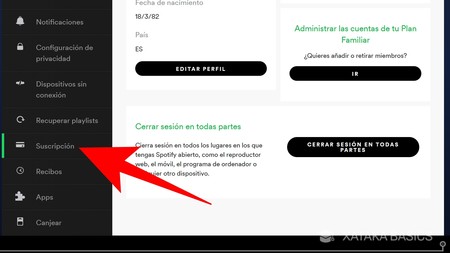 spotify como cancelar