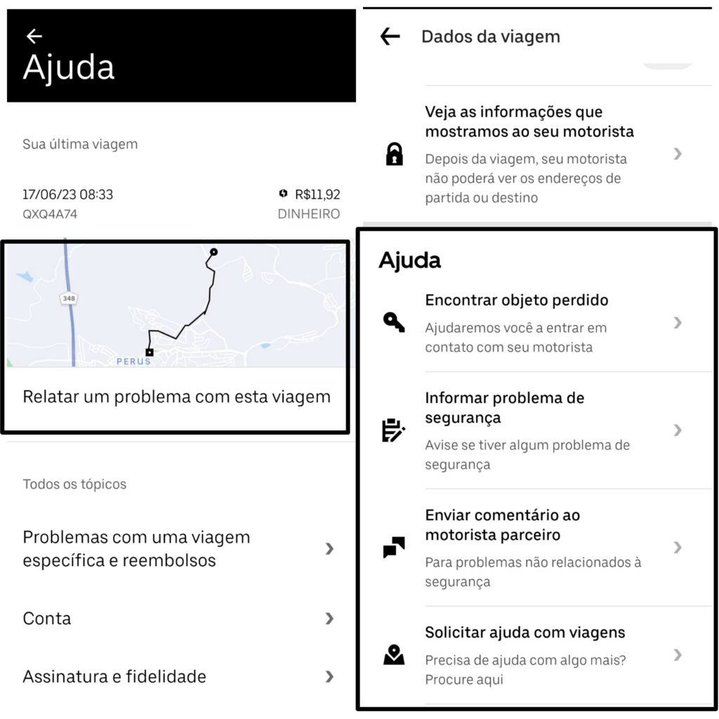 Uber: Diferenças entre o 0800 de emergência e outros canais