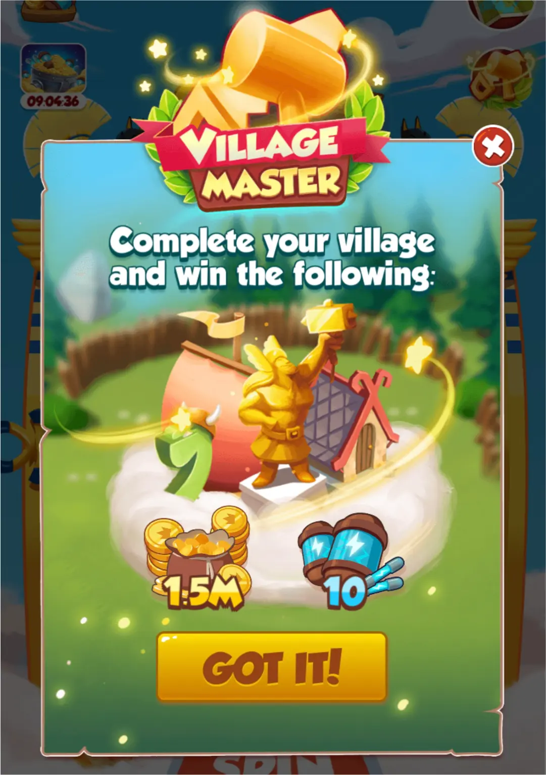 progressão de vilas coin master e seus custos